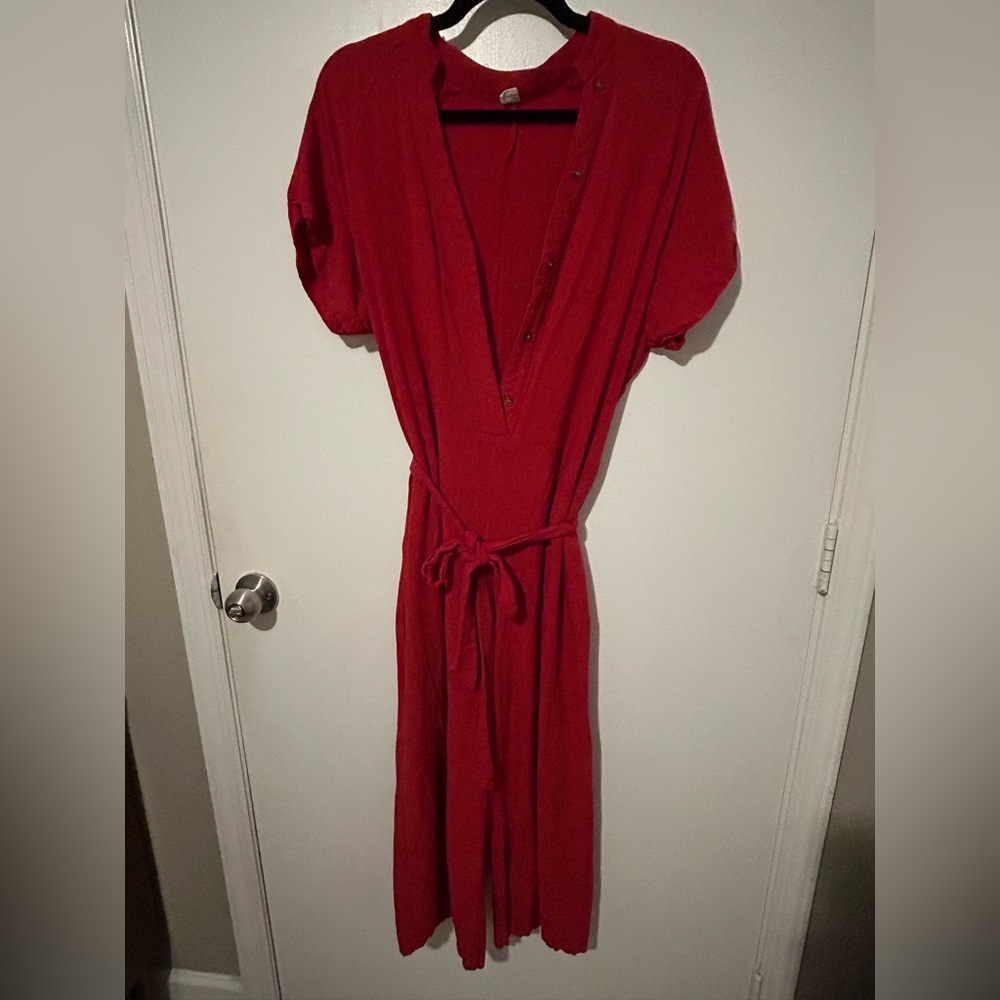 Elegant Red Jumpsuit